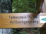 Schild, zum Falkenstein